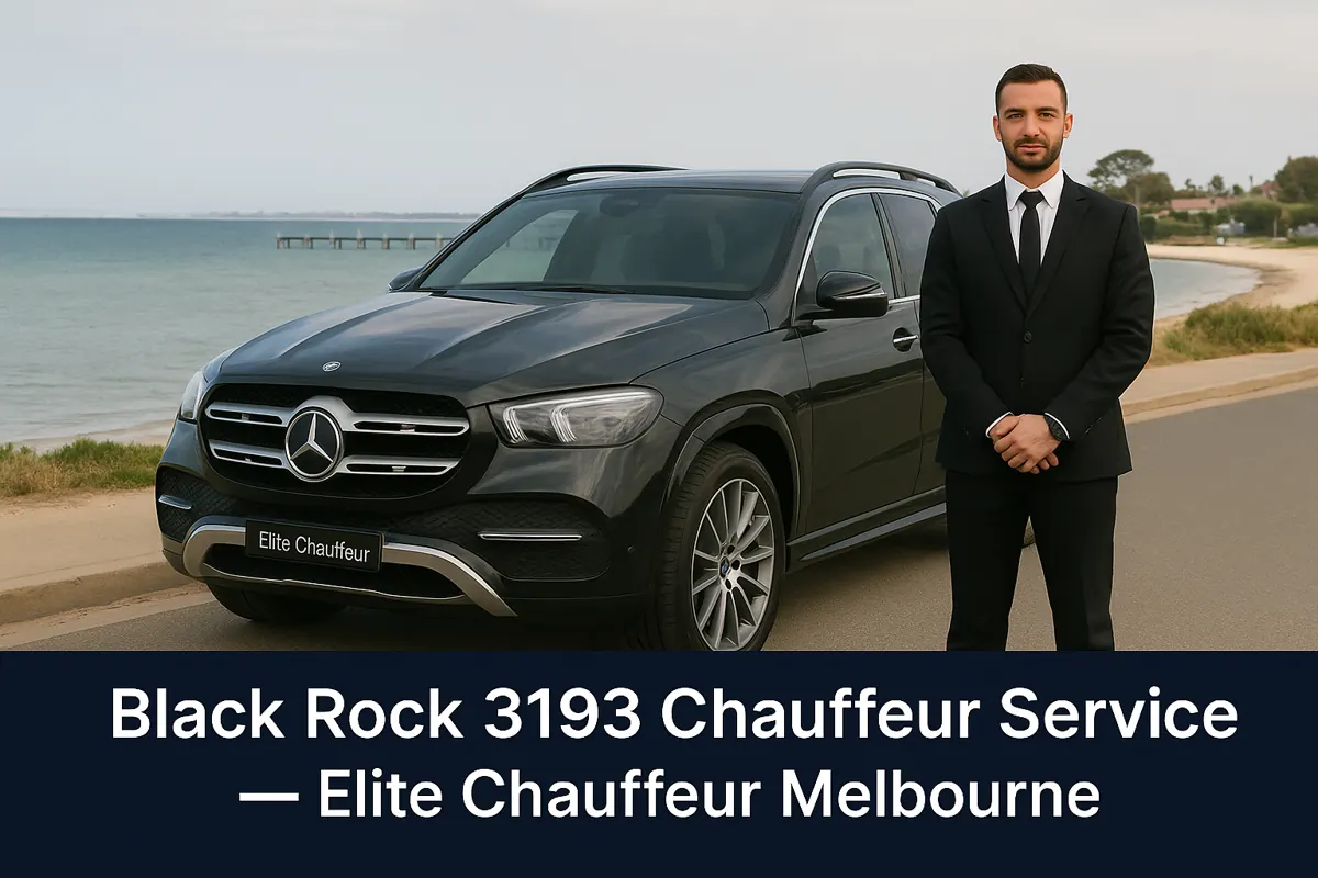 Black Rock 3193 Chauffeur Service with Mercedes GLE SUV by Elite Chauffeur Melbourne